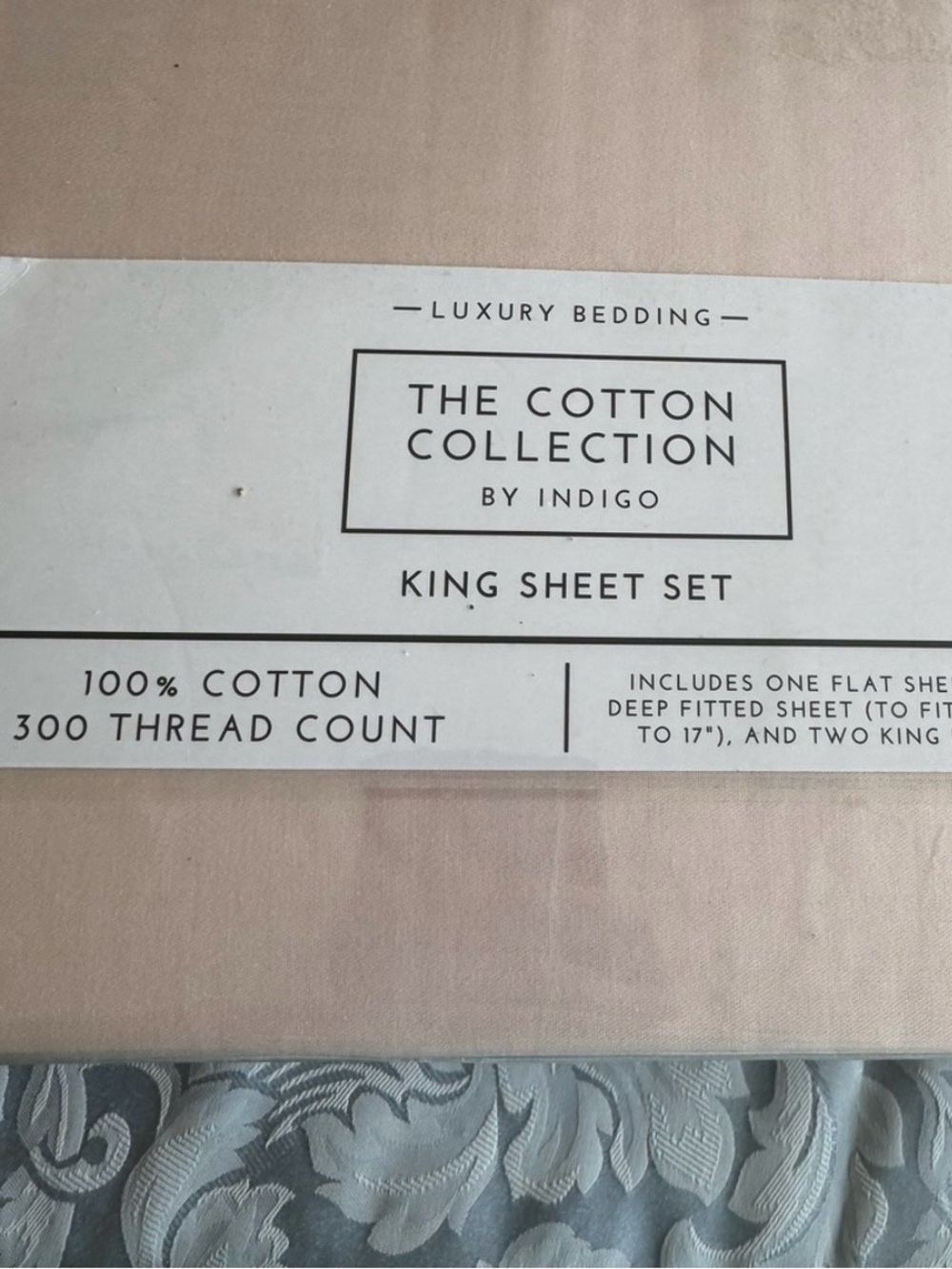 New Cotton Collection Luxury King Sheet Set - 300 count cotton thread